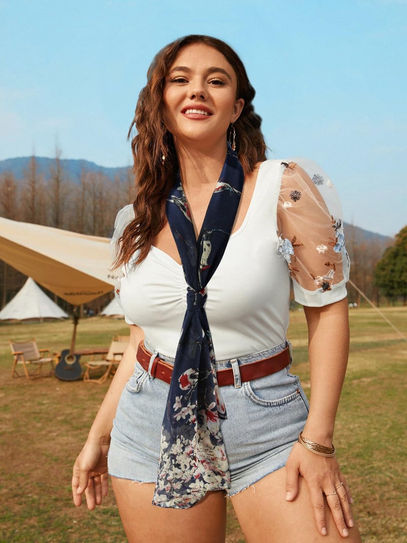 GERINLY أوشحة جيرينلي النسائية العصرية باللون navy خفيفة الوزن كبيرة من القطن لتغطية الرأس هدية للأمهات Bufanda PÃ¡jaros (أزرق داكن) - Image 5